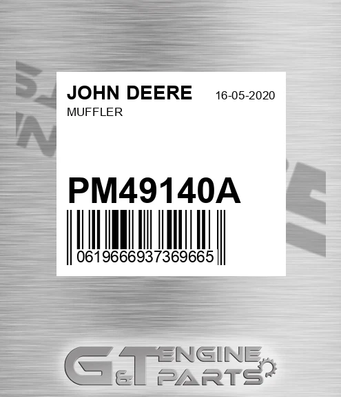 PM49140A Muffler for JOHN DEERE