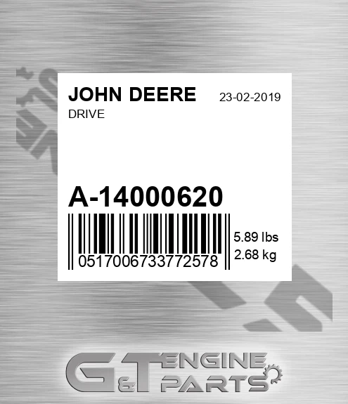 A-14000620 Drive for JOHN DEERE