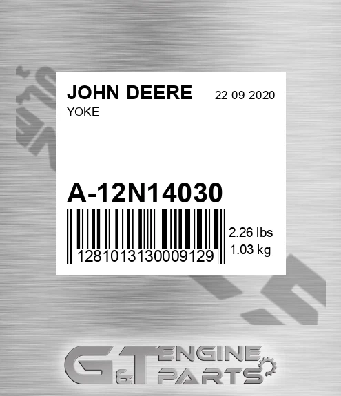 A-12N14030 Yoke for JOHN DEERE
