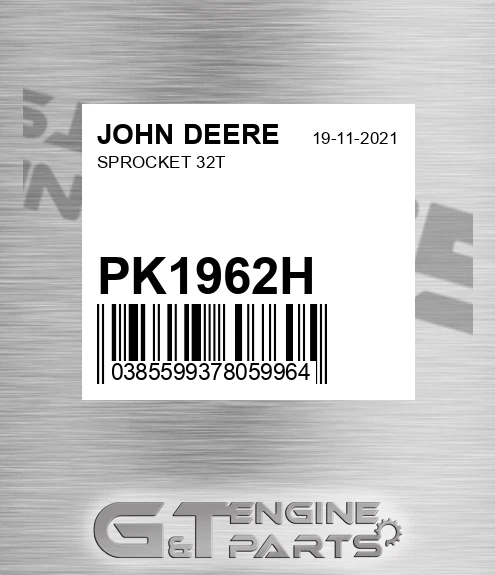 PK1962H Sprocket 32t for JOHN DEERE