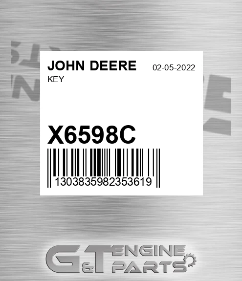 X6598C Key for JOHN DEERE