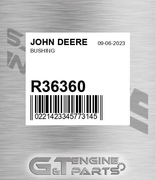 R36360 Bushing for JOHN DEERE