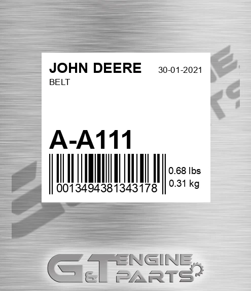 A-A111 Belt for JOHN DEERE