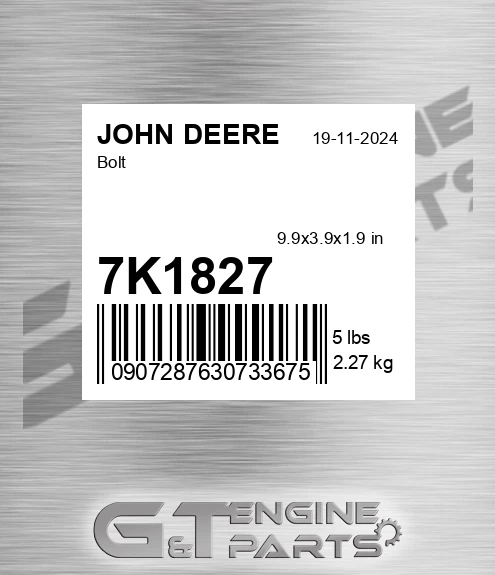 7K1827 Bolt