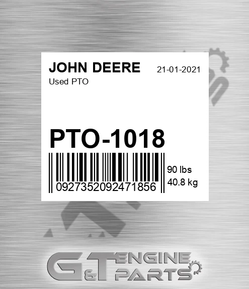 PTO-1018 Used Pto for JOHN DEERE