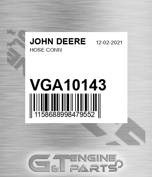 VGA10143 Hose Conn for JOHN DEERE