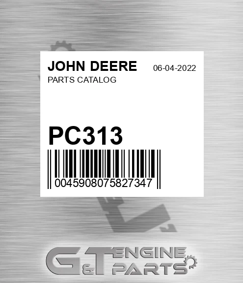 PC313 JOHN DEERE Parts Catalog