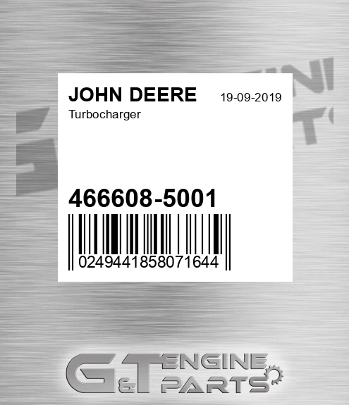 466608-5001 Turbocharger for JOHN DEERE