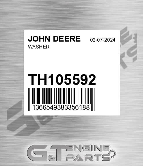 TH105592 Washer for JOHN DEERE