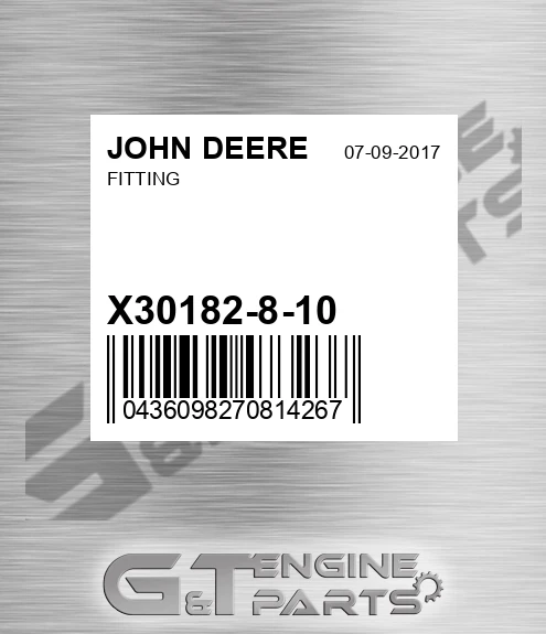 X30182-8-10 Fitting for JOHN DEERE
