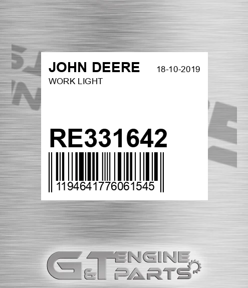 RE331642 Work Light for JOHN DEERE