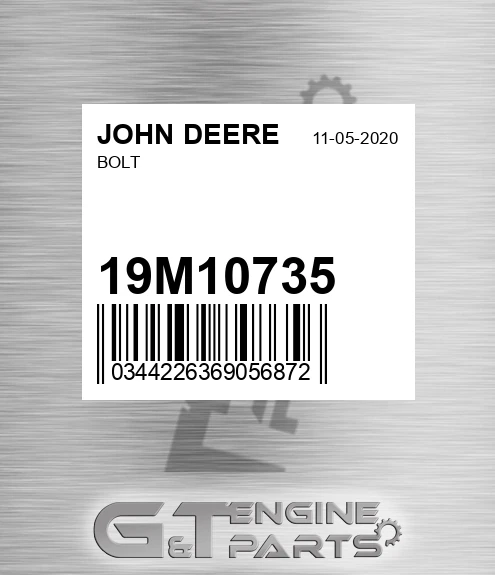 19M10735 JOHN DEERE Bolt