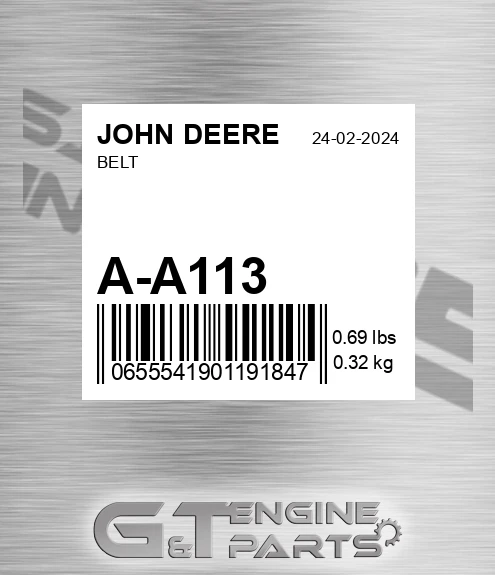 A-A113 Belt for JOHN DEERE