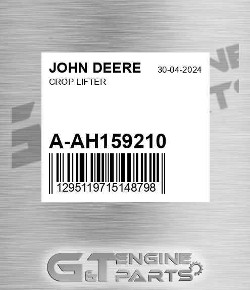 A-AH159210 Crop Lifter for JOHN DEERE
