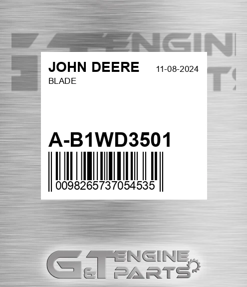 A-B1WD3501 Blade for JOHN DEERE