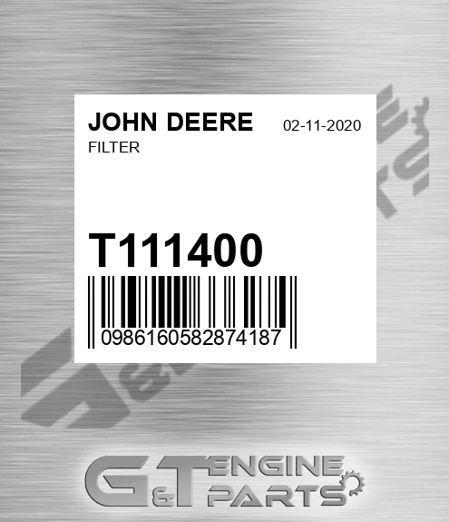 T111400 Filter for JOHN DEERE