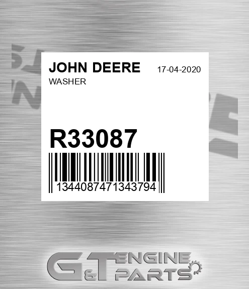 R33087 Washer for JOHN DEERE