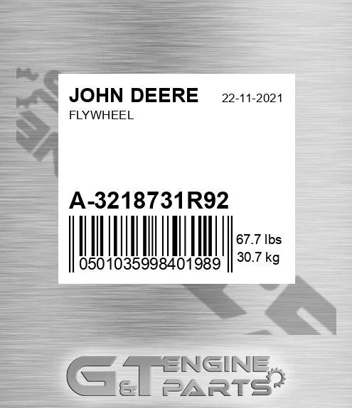 A-3218731R92 Flywheel for JOHN DEERE