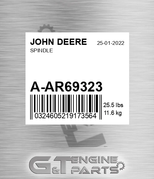A-AR69323 Spindle for JOHN DEERE