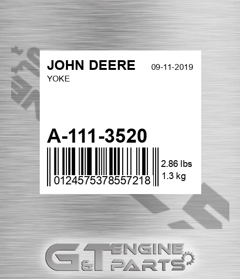 A-111-3520 Yoke for JOHN DEERE