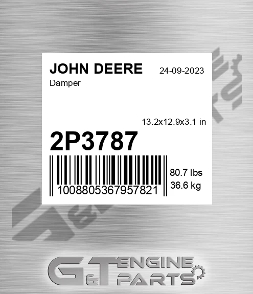 2P3787 Damper for JOHN DEERE