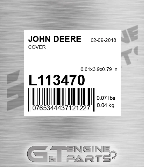 L113470 Cover for JOHN DEERE