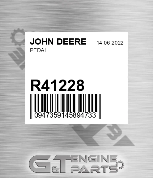 R41228 Pedal for JOHN DEERE