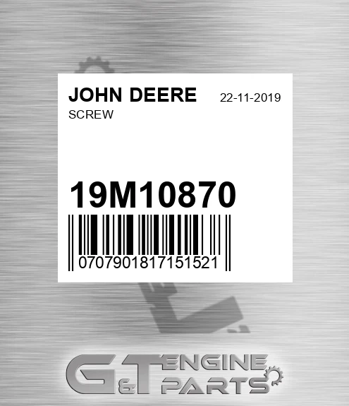 19M10870 JOHN DEERE Screw