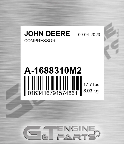 A-1688310M2 Compressor for JOHN DEERE