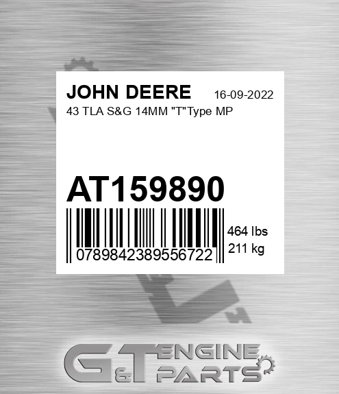 AT159890 43 Tla S&g 14mm "t"type Mp