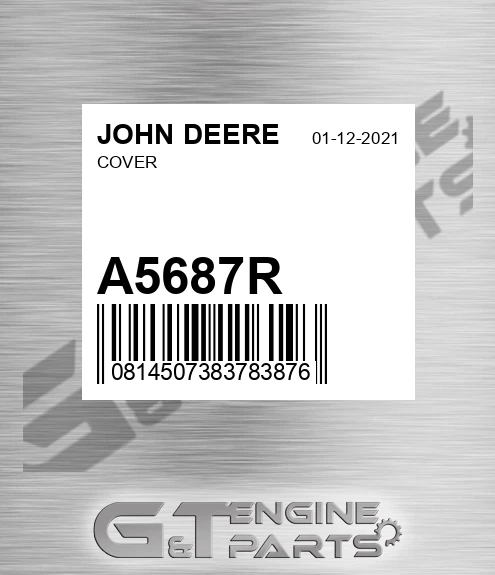 A5687R Cover for JOHN DEERE