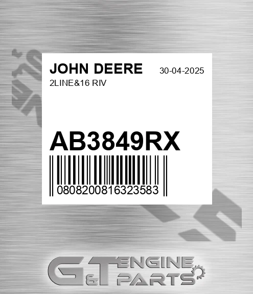 AB3849R-X 2line&16 Riv for JOHN DEERE