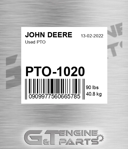PTO-1020 Used Pto for JOHN DEERE