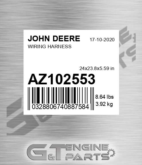 AZ102553 Wiring Harness for JOHN DEERE