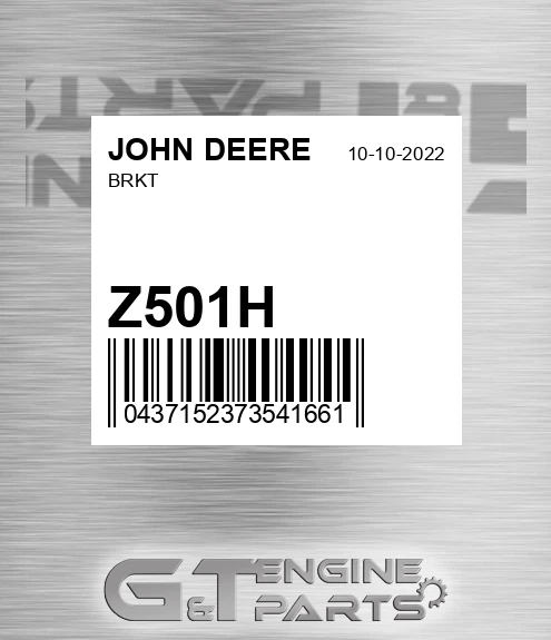 Z501H Brkt for JOHN DEERE