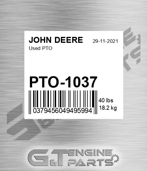 PTO-1037 Used Pto for JOHN DEERE