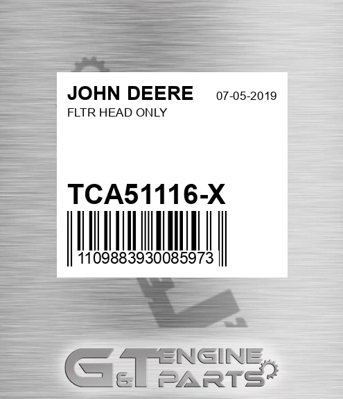 TCA51116-X Fltr Head Only for JOHN DEERE