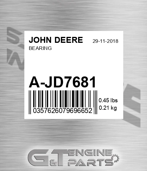 A-JD7681 Bearing for JOHN DEERE