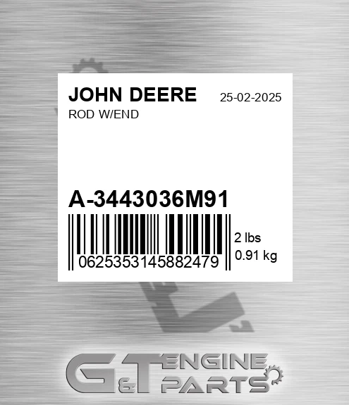 A-3443036M91 Rod W/end for JOHN DEERE