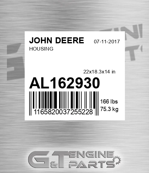 AL162930 Housing for JOHN DEERE
