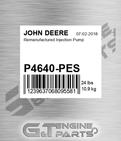 P4640-PES Remanufactured Injection Pump for JOHN DEERE