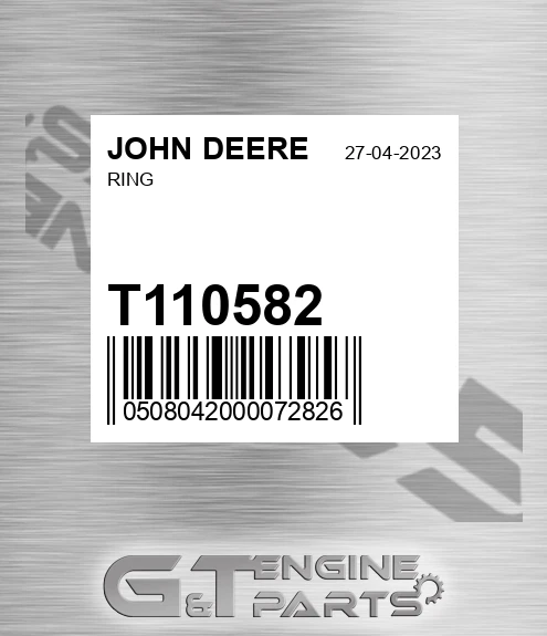 T110582 Ring for JOHN DEERE