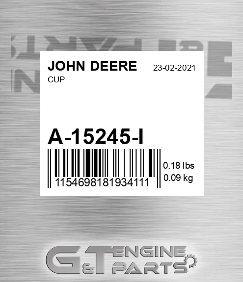 A-15245-I Cup for JOHN DEERE