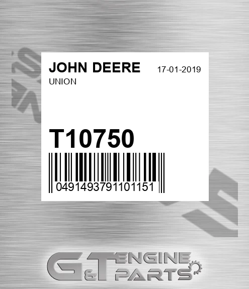 T10750 Union for JOHN DEERE