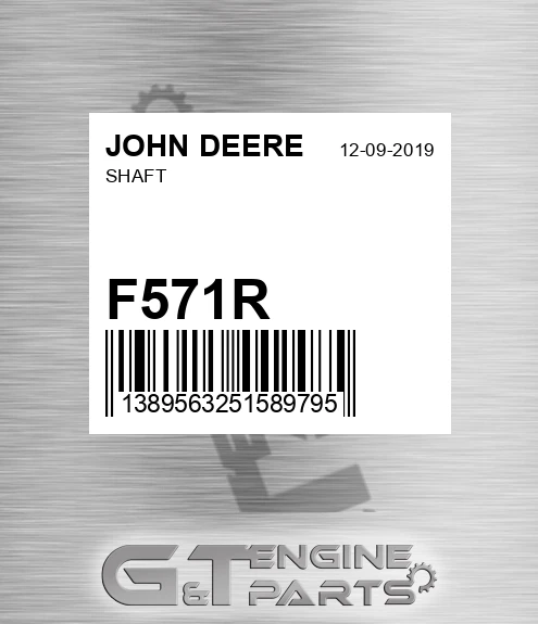 F571R JOHN DEERE Shaft