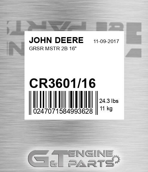 CR3601/16 Grsr Mstr 2b 16" for JOHN DEERE
