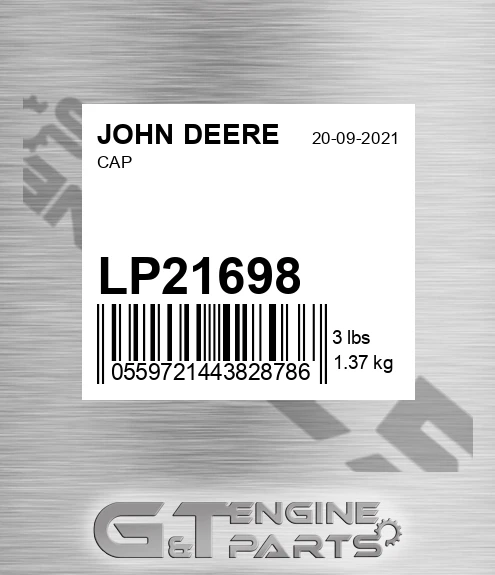 LP21698 Cap for JOHN DEERE