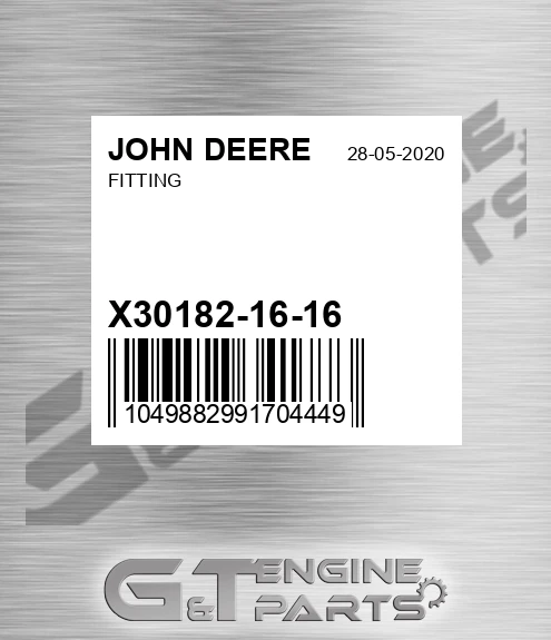 X30182-16-16 Fitting for JOHN DEERE