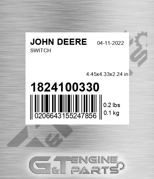 1824100330 Switch for JOHN DEERE