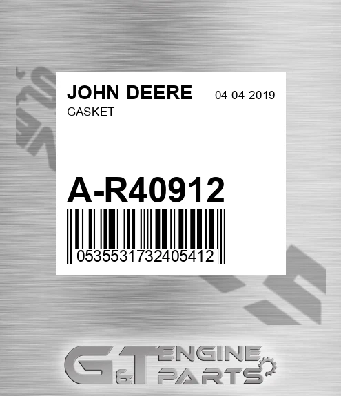 A-R40912 Gasket for JOHN DEERE